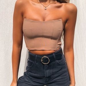 Tiger Mist Cayenne Bustier Top